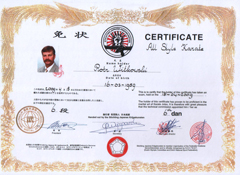 holenderski dyplom karate