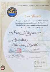 dyplom karate - International Martial Arts Federation